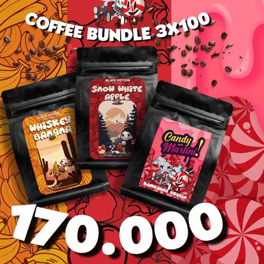 

✴ Coffee Bundle (3x 100 gram) roasted beans specialty coffee biji kopi ✻