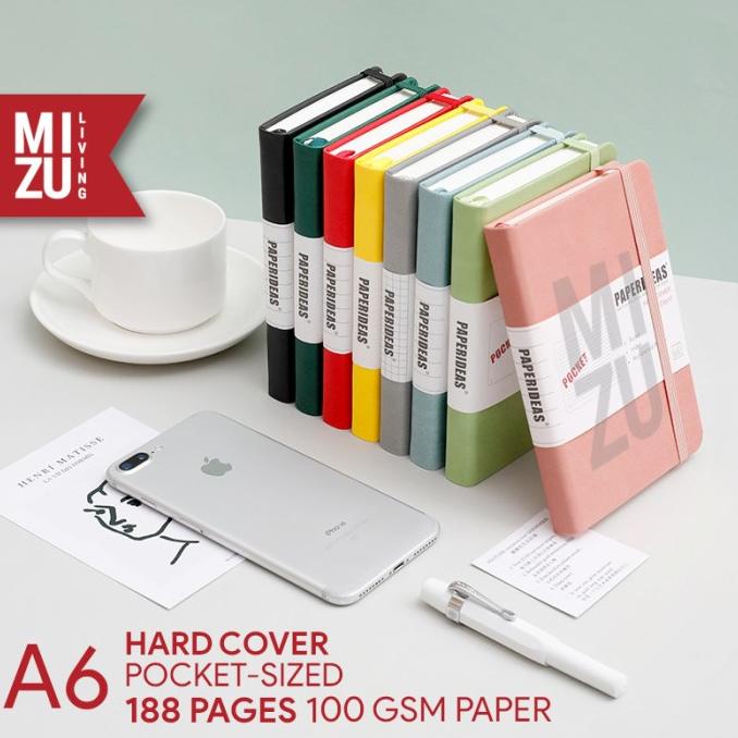 

PAPERIDEAS A6 HardCover NOTEBOOK 100GSM Fountain Pen Paper BUJO Jurnal