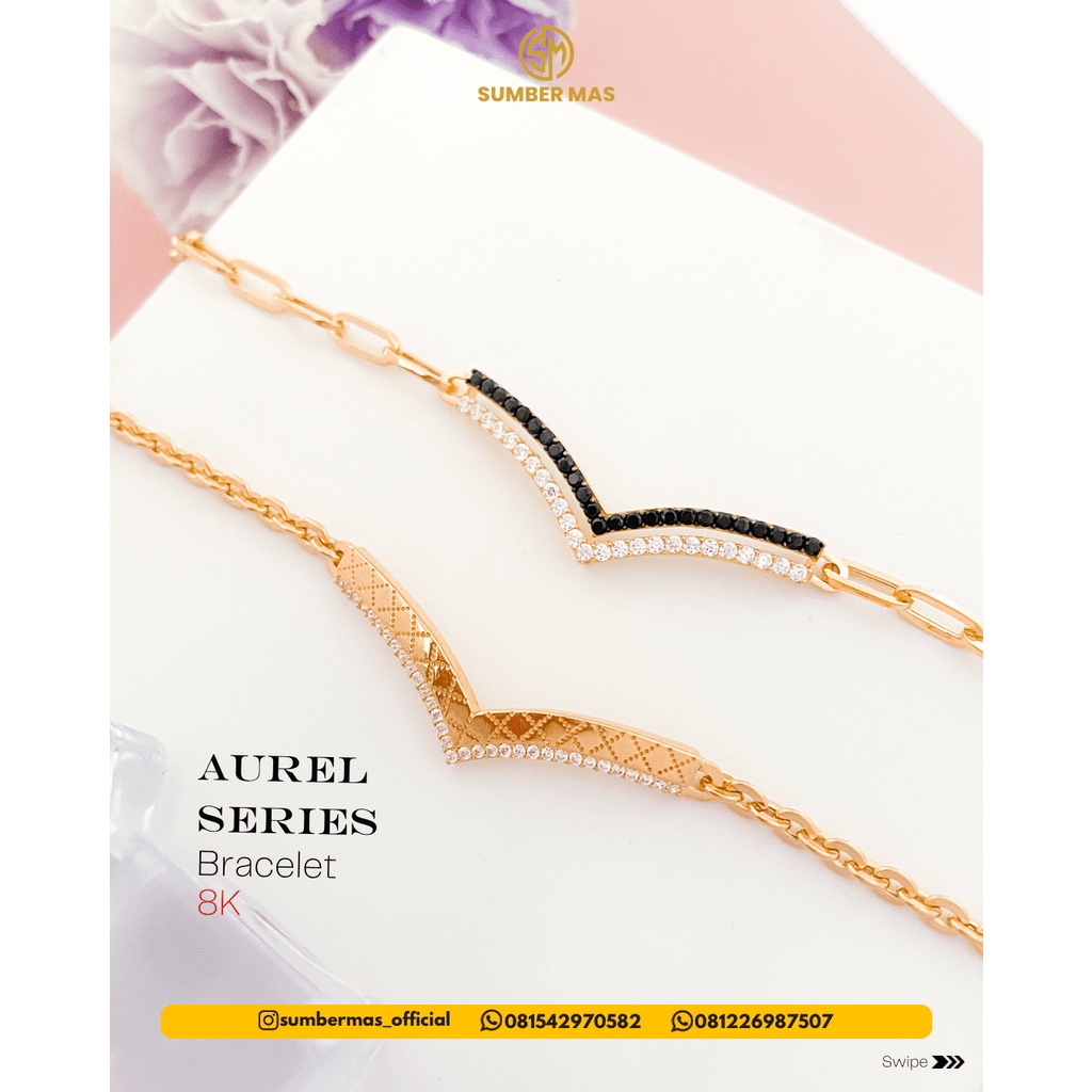 BIRTHSTONE &amp; AUREL SERIES BRACELET 8K - SUMBER MAS