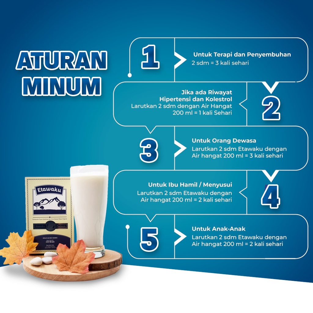 Etawaku Platinum Paket 10 Box - Susu Kambing Murni &amp; Krimer Bubuk