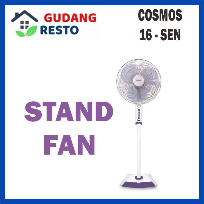 COSMOS 16 SEN KIPAS ANGIN 2 IN 1 TWINO UNGU / PURPLE STAND FAN 16SEN DESK FAN KIPAS BERDIRI / MEJA 16 INCH