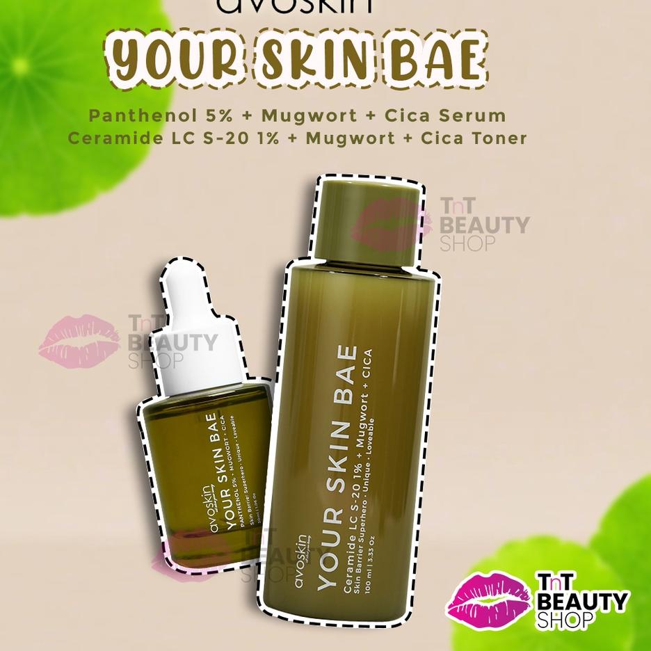 ➥ Avoskin Your Skin Bae Panthenol 5% + Mugwort + Cica Serum | Avoskin Your Skin Bae CeramideToner ➴
