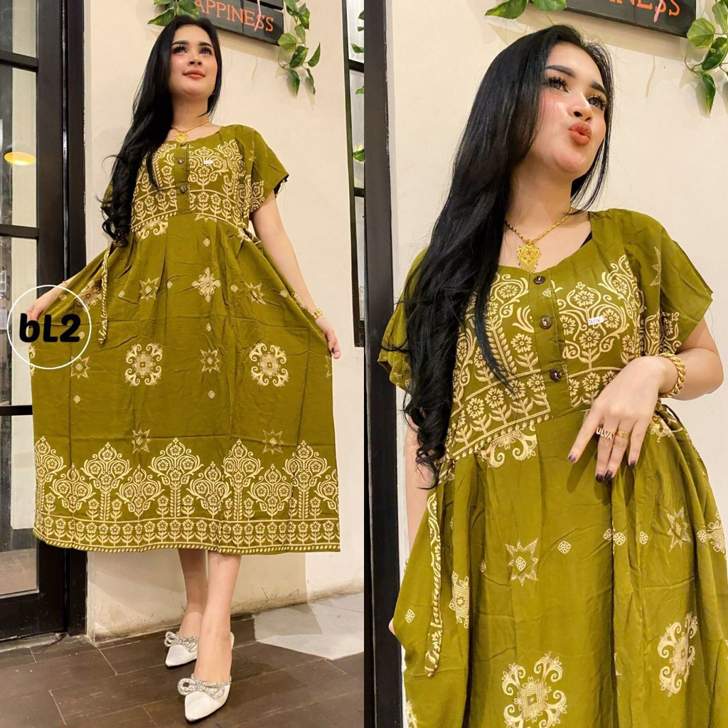 DRESS CIBI JUMBO MUAT BB MAKS 80KG BAHAN TEBAL KUALITAS TERBAIK