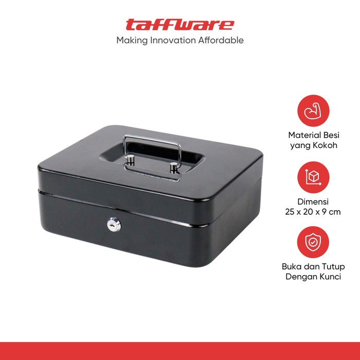 Brankas Kotak Uang Taffguard Brankas Dokumen Cashbox Key Lock