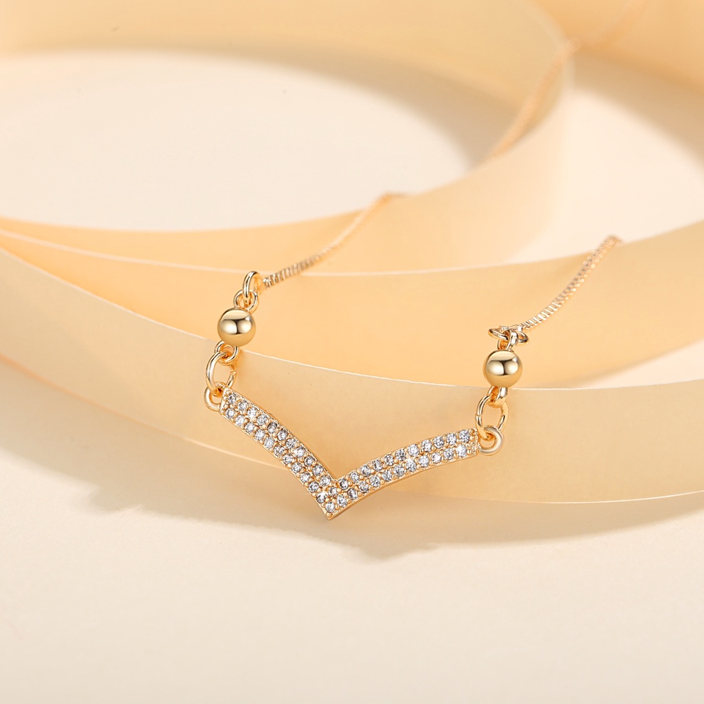 Y964 【Barang spot】Kalung Wanita Fuji Italia Kalung Titanium Wanita Anti Karat Lapis Emas 18K Perhiasan Aksesoris Fashion