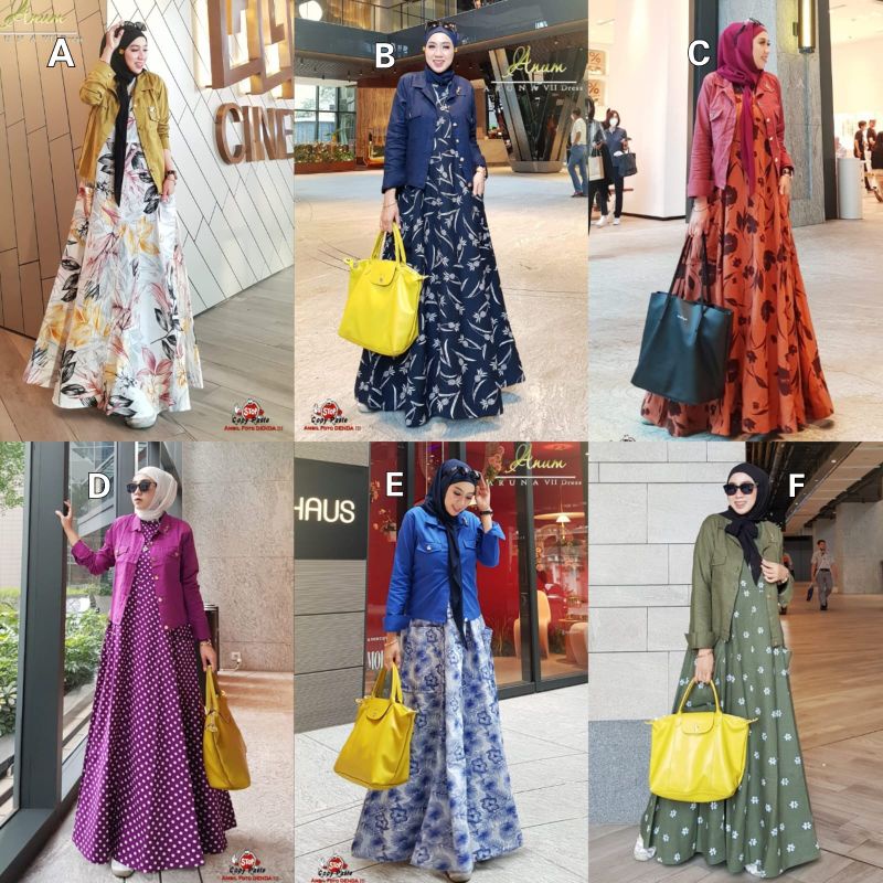 Aruna 7 dress + midi cardigan by Anum