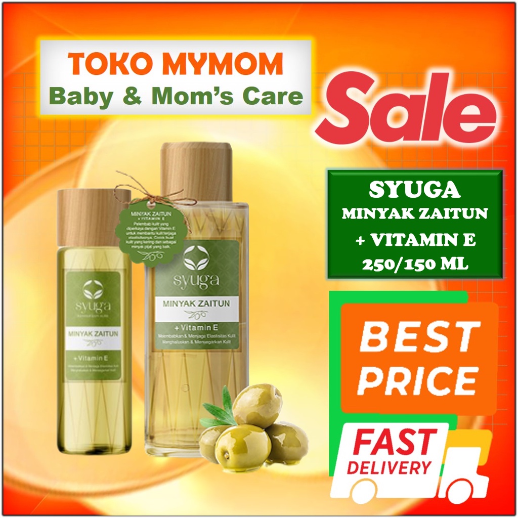 [BPOM] SYUGA Minyak Zaitun Olive Oil with Vitamin E Isi 250ml / MY MOM