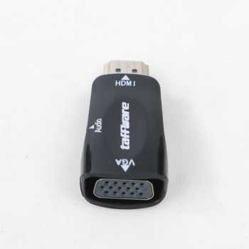 Converter HDMI to VGA with Port Audio - Full HD 1080p (Hitam )