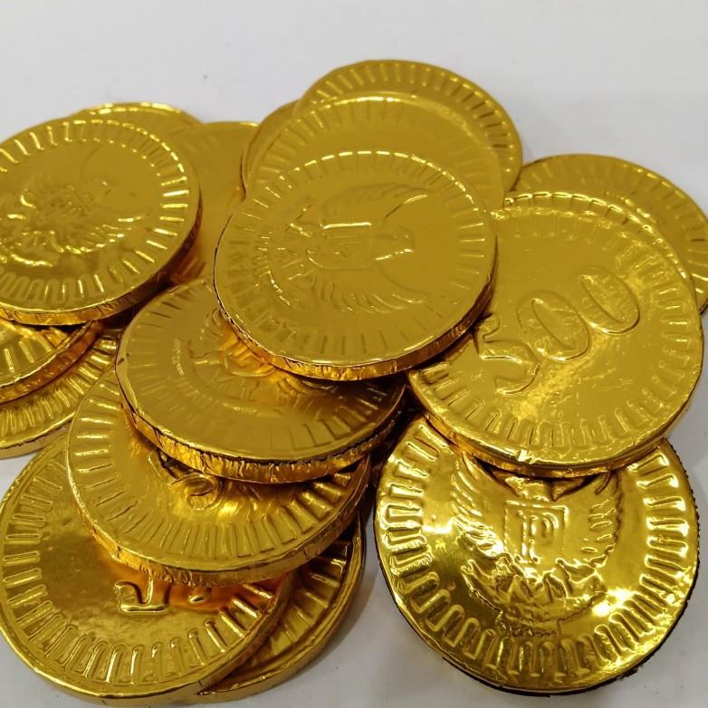 

☏ 500 gram coklat coin eagle dolar / coklat koin emas rupiah ♬