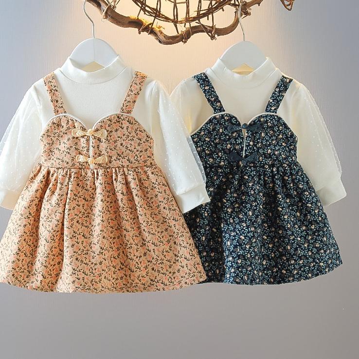 ➴ heybaby DRESS MILEY ROSE  EBV Baju Dress Anak Perempuan Import Dress anak bayi/Bayi Perempuan Gaun