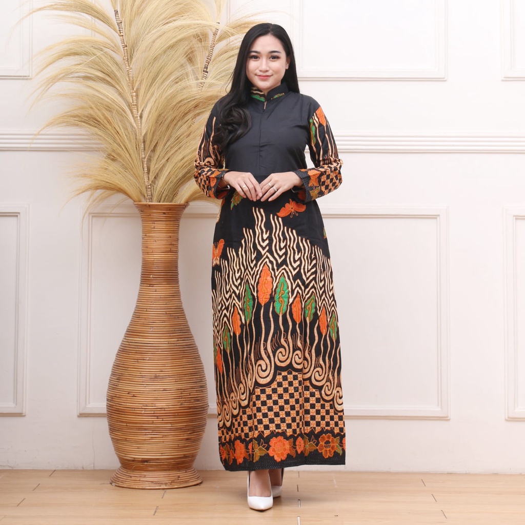 Sarimbit sogan batik couple gamis kombinasi terbaru batik kekinian batik modern grosir batik termuarah