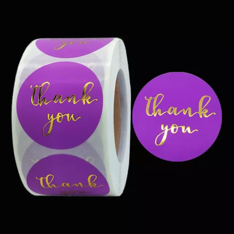 

Thank You Sticker Ungu