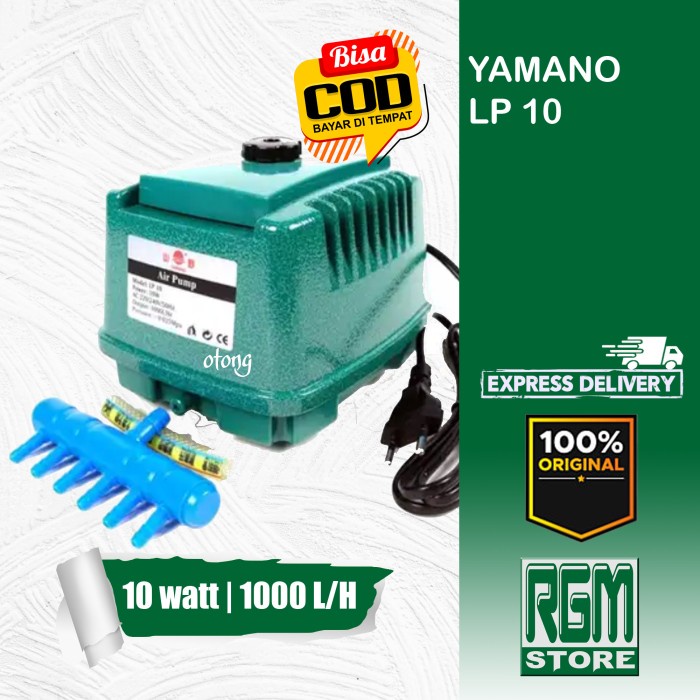 Terlaris Aerator Yamano Lp10 Lp 10 Air Pump Aerator Mesin Pompa Udara Aquarium Kolam