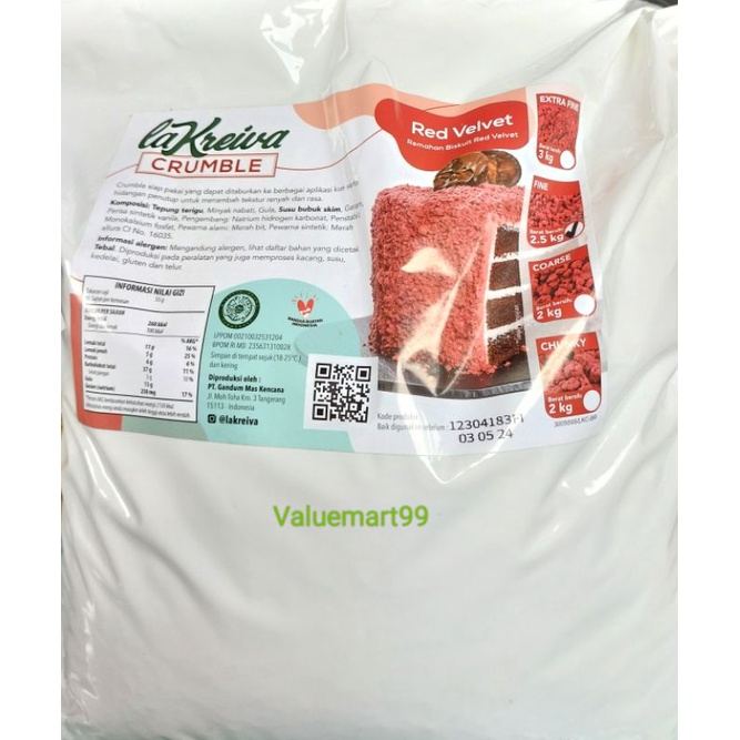 

Crumble Lakreiva red velvet repack