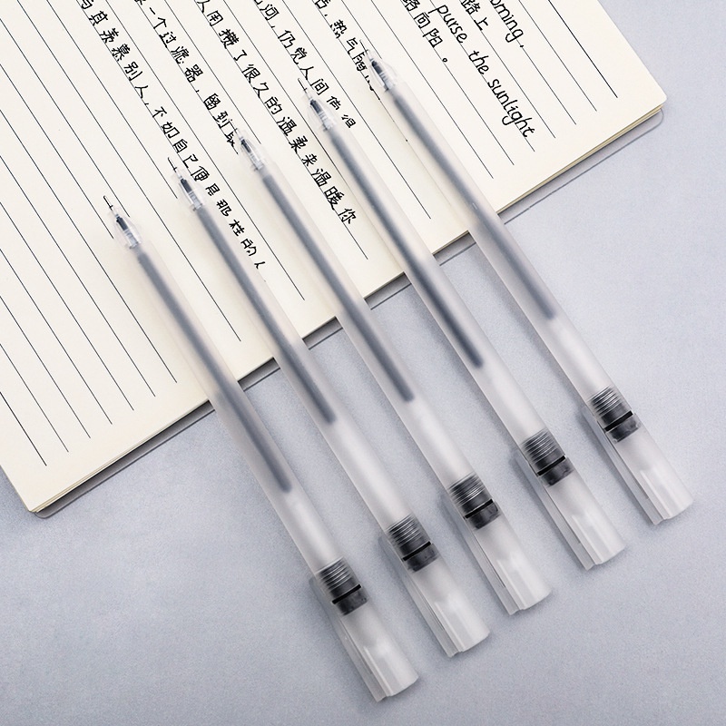 JT - PP004 Pulpen Pena Pen Tinta Cair Gel PER PCS Polos Matte Pena Cair Alat Tulis Stationary