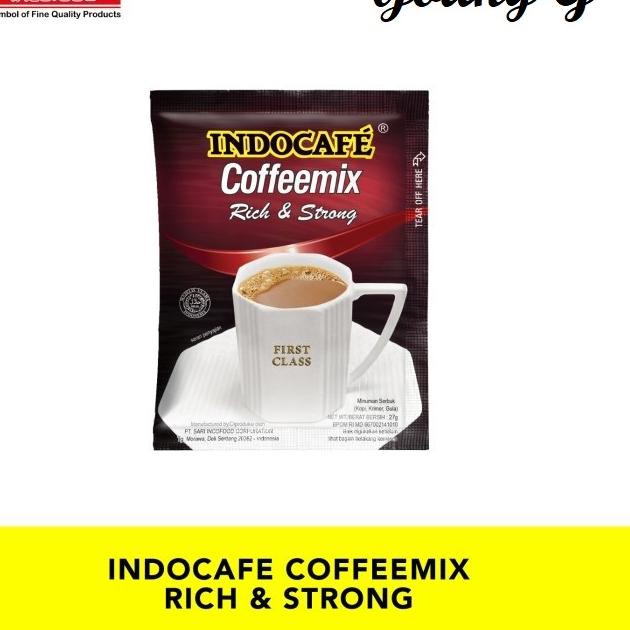 

♥ 30 Sachet Indocafe Coffeemix Rich & Strong - Kopi isi 30 sachet - Regular Coffee ➵