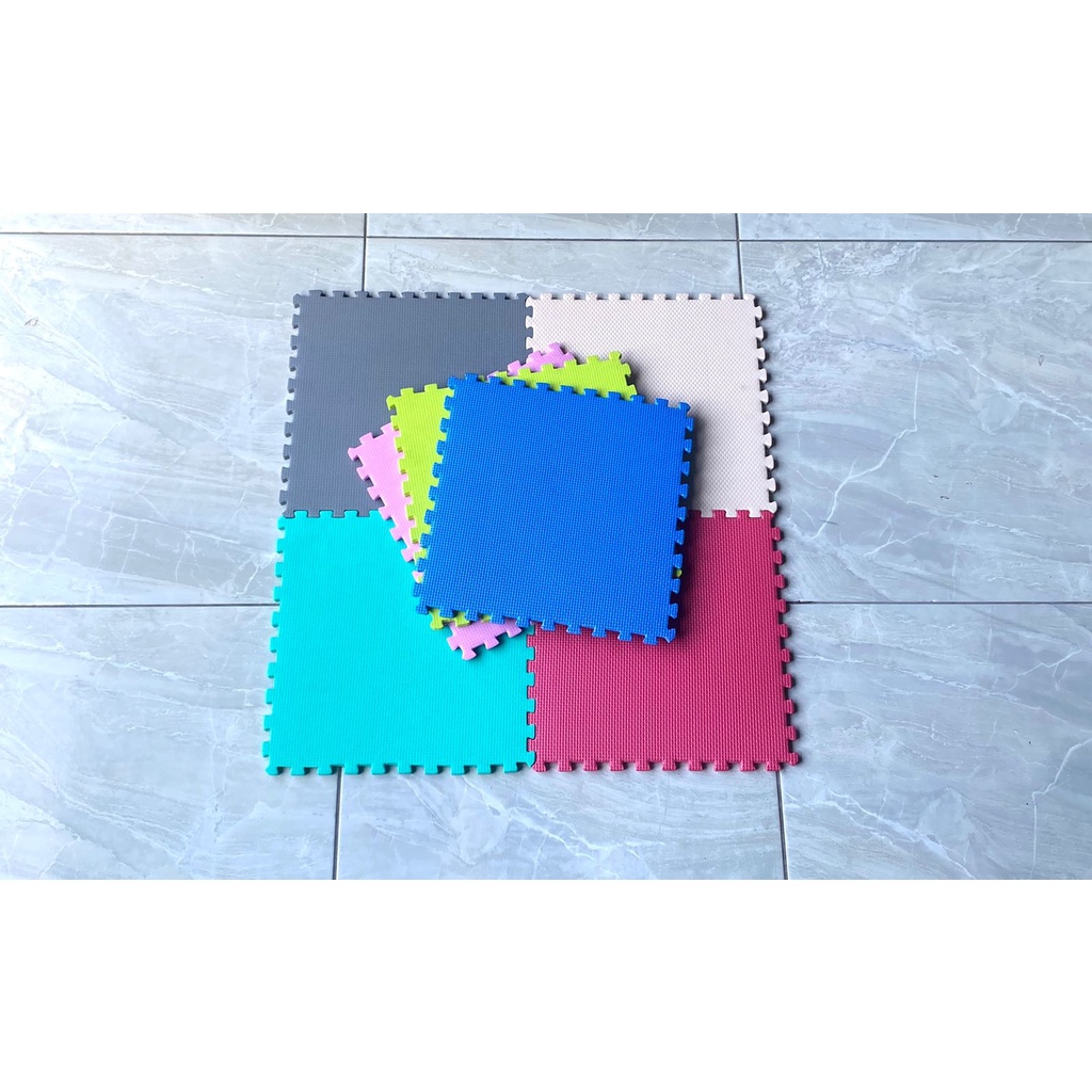 Matras Puzzle 30 X 30 X 0,5 Cm Isi 10 Pcs / Alas Lantai / Alas Kaki / Karpet / Playmat / Karpet / Tikar