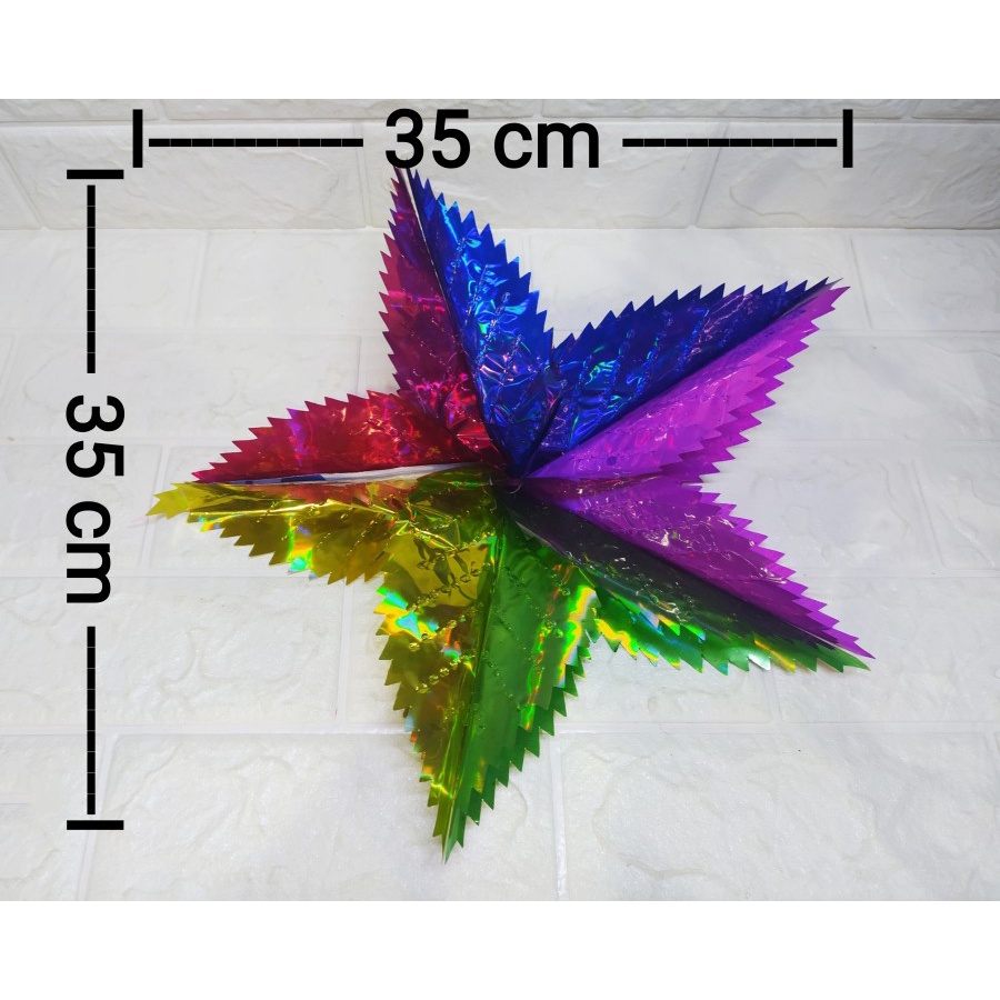 Garland Bola Disko Daun BL C021K - Garland Hiasan Dekorasi Cantik