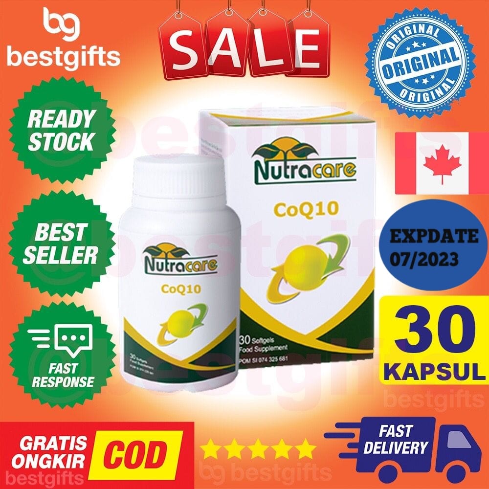 NUTRACARE NUTRA CARE COQ10 COENZYME CO ENZYME Q10 ENZIM KESEHATAN JANTUNG KOLESTEROL MIGRAIN 30 KAPSUL (EXP : 07/23))