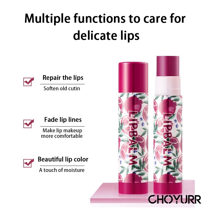 【COD】 Lip Balm Memperbaiki Bibir Anti Kering Mencerahkan Lipstik Tidak Berwarna Mencerahkan Warna Bibir-CH