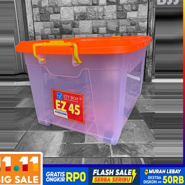 ☇ Promo Box Container 45 Liter SHINPO/LION STAR/EZY BOX ➽