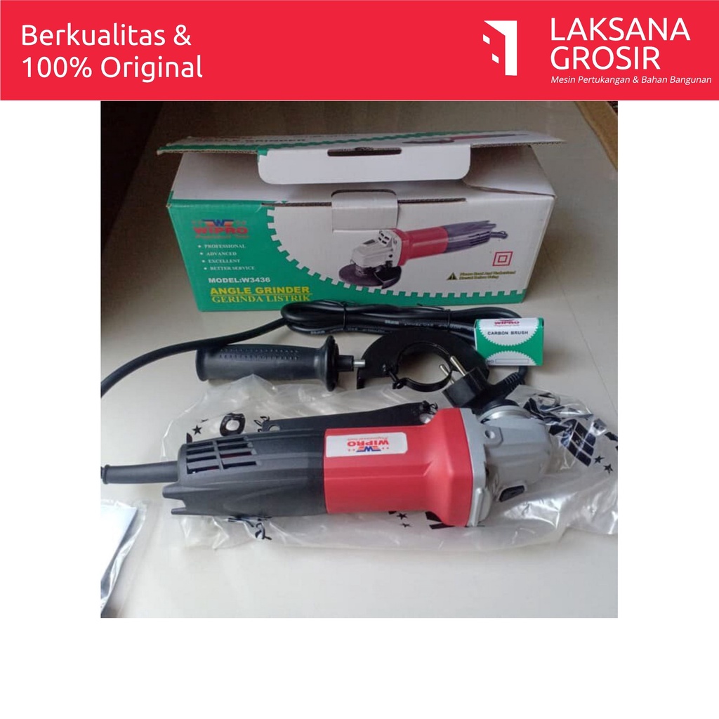 Alat Mesin Poles Wipro W3436 Gerinda Bor Tangan Poles Pemoles Polesan Body Bodi Kasar Kaca Baret Lam