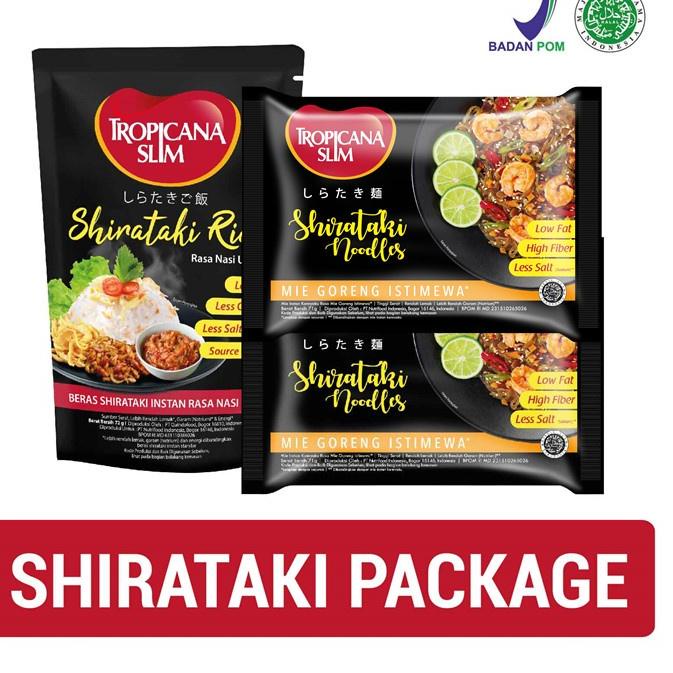 

✤ Shirataki Package - Tropicana Slim Shirataki Noodles (2 pcs) & Tropicana Slim Shirataki Rice 72 g ♥