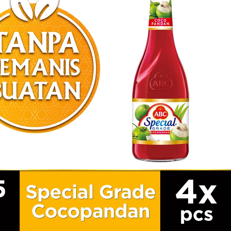 

℗ ABC Sirup Special Grade Cocopandan 485 ml - Multi Pack 4 pcs ✲