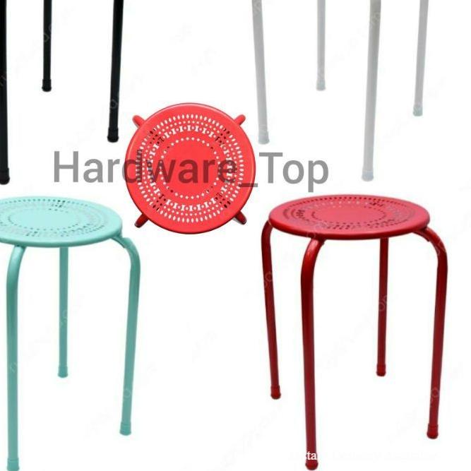 ♩ Kursi Cafe Bulat Minimalis Full Besi / Kursi Tamu / Bangku metal Minimalis serbaguna ♝