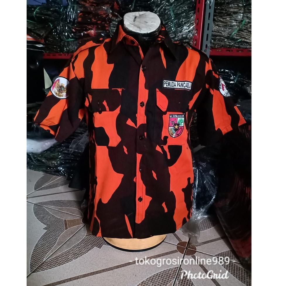 Kemeja pemuda pancasila tangan pendek / kemeja PDH pemuda pancasila TERBARU