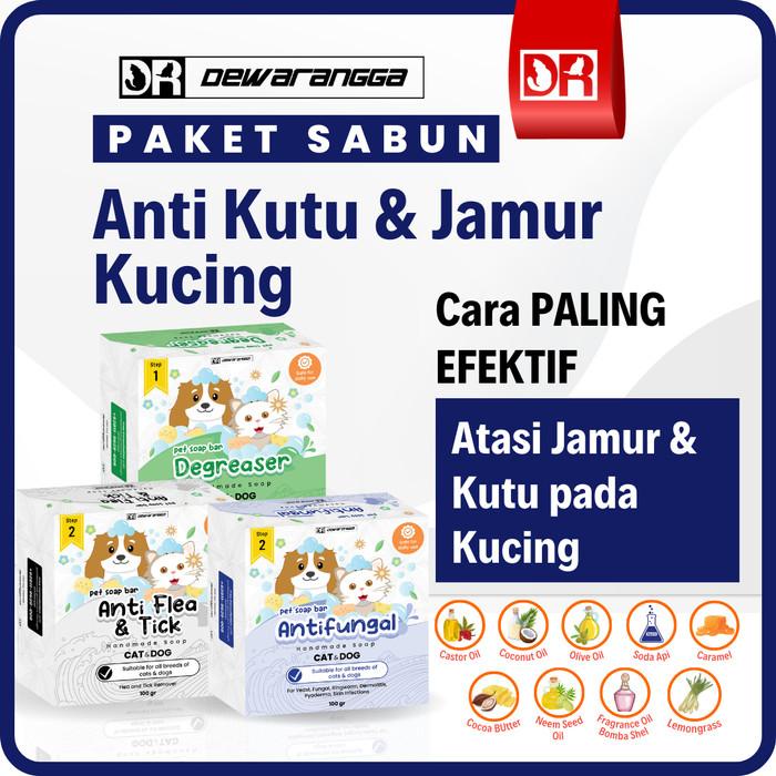 Paket Sabun Kutu dan Jamur Kucing Dewarangga - Sabun Kucing