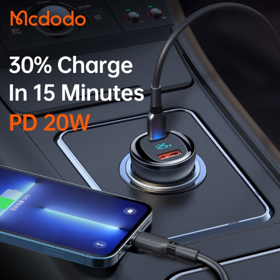 MCDODO Car Charger USB PD Type-C Fast Charging Power cc-5670