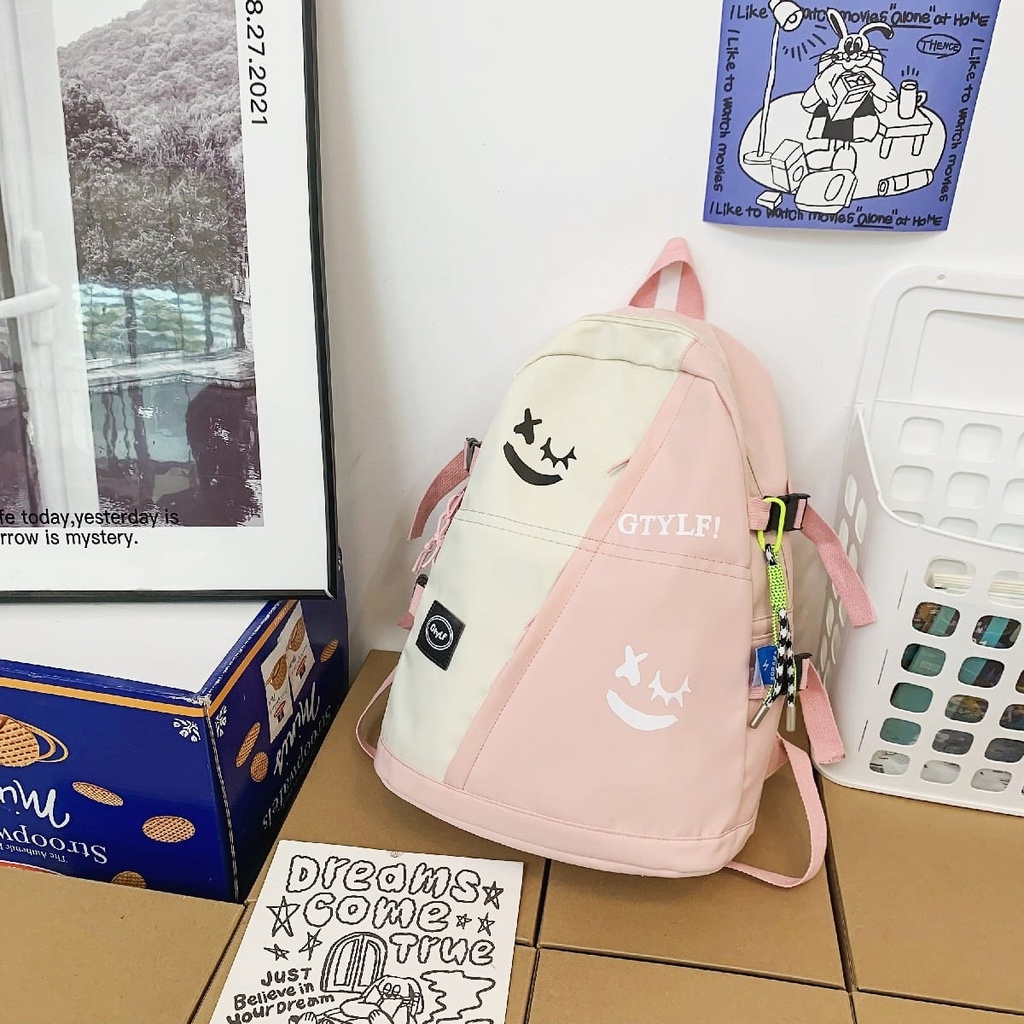 RANSEL YEONG - Tas Ransel Backpack Fashion Kanvas Mormon