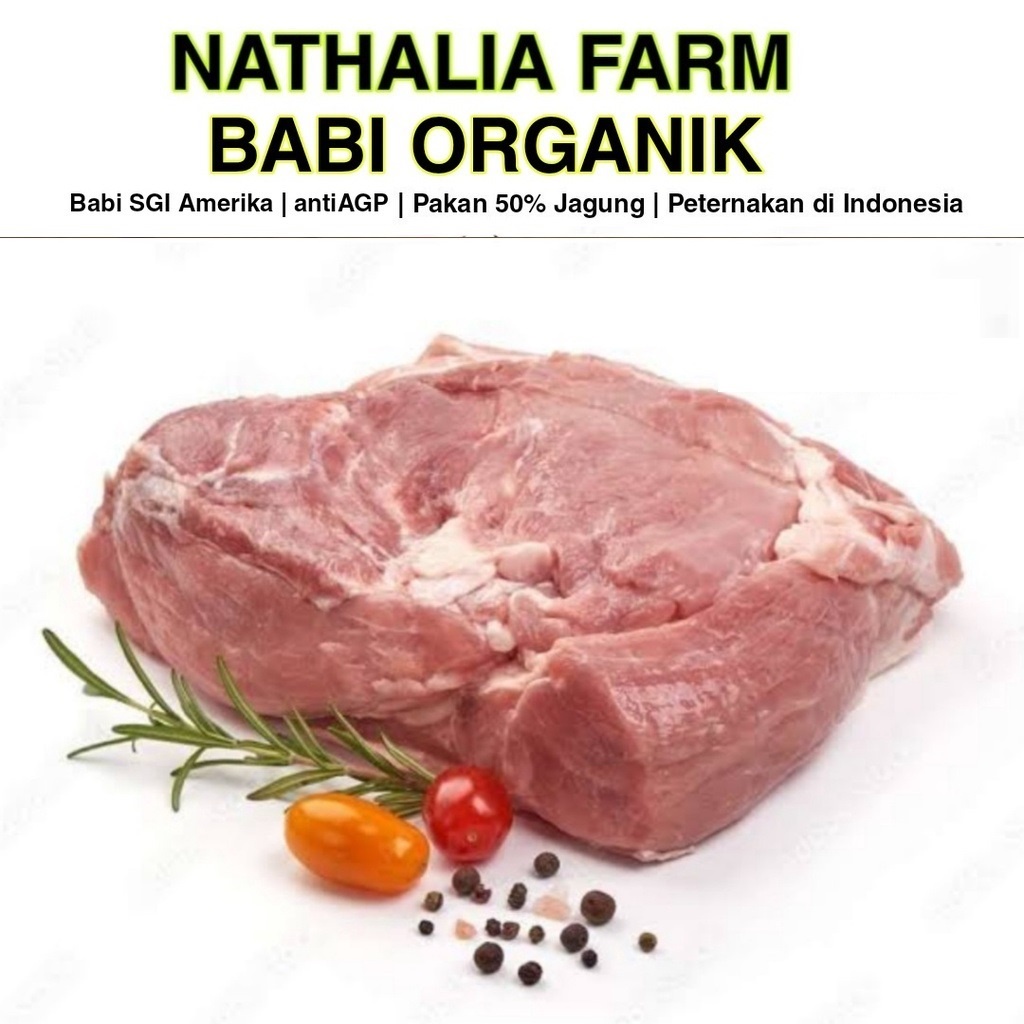 

Daging Babi Organik / DAGING PAHA MEAT PORK MEAT 500 gr / Daging Babi Organik