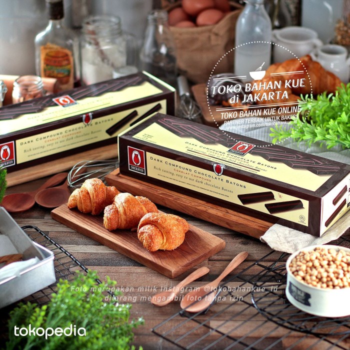 

Tulip Dark Chocolate COMPOUND Batons 500gr Cokelat Batons Stick Coklat