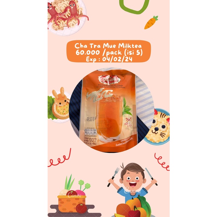 

ChaTraMue Thai Tea Cha Tra Mue Thai Milk Tea Thailand Instant 3 in 1