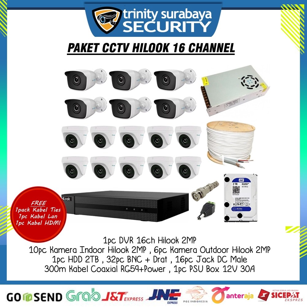 Paket CCTV 16ch HILOOK