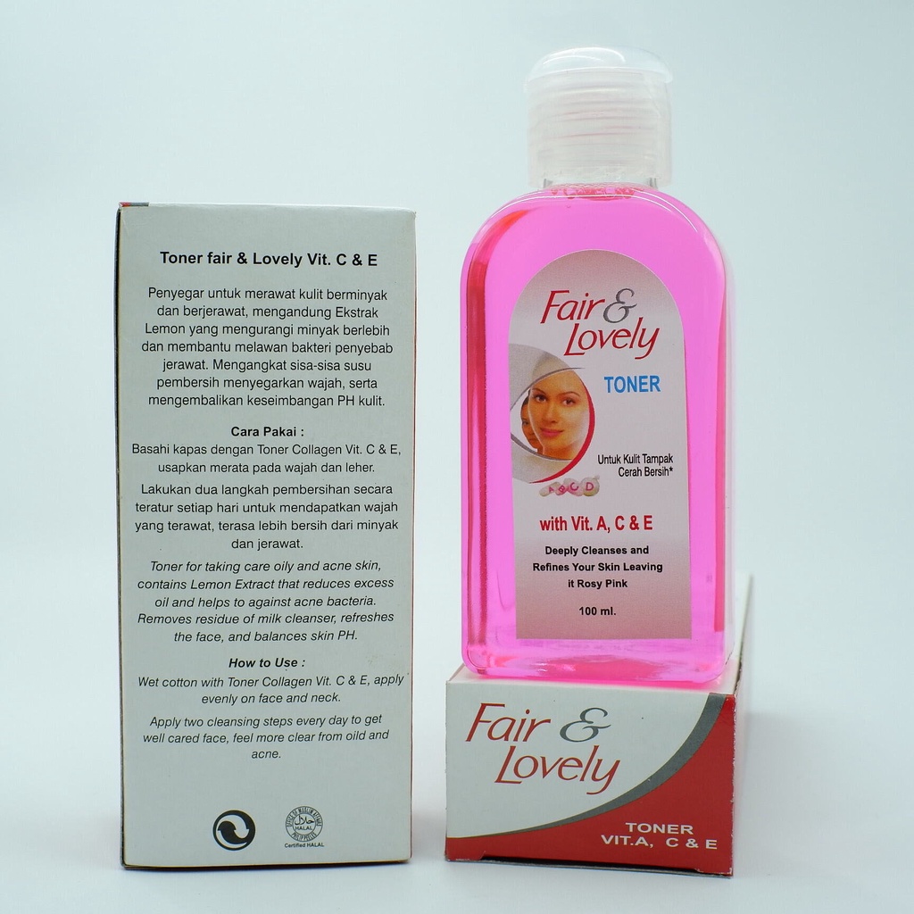 paket hemat 2in1 Toner Fair &amp; Lovely + Kapas Selection