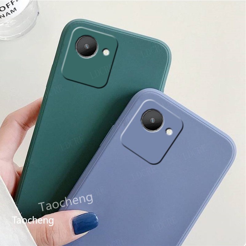 Soft Case Realme C30 Realme C30s Liquid Silikon Candy Macaron Bludru