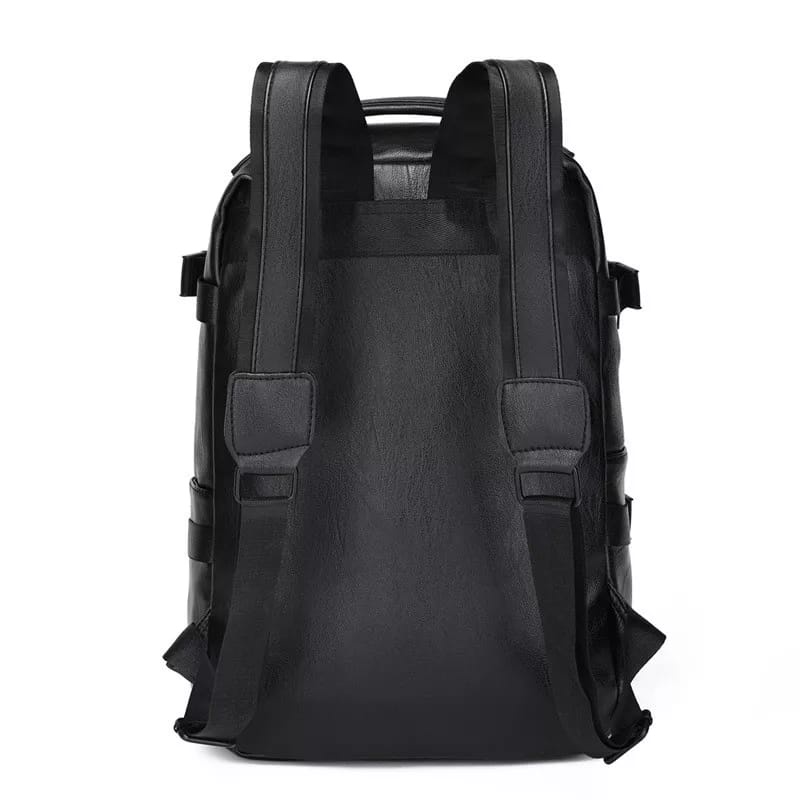 Tas Ransel Kulit Laptop Backpack Waterproof distro bagpack gendong pria wanita sekolah bahan Pu Leather Anti air