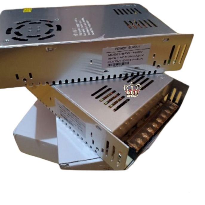 ➭ Power Supply Cctv 12V 40A Power Suply Switching 40 Ampere 12 Volt ➩