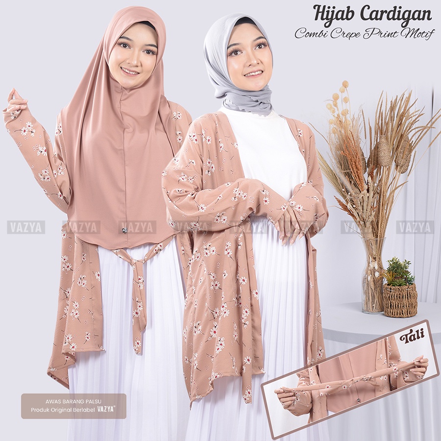 Cleo Cardigan Crepe Motif