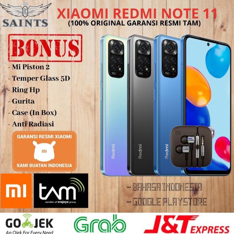 Xiaomi Redmi Note 11 NFC TAM Ram 6GB Rom 128GB 4/128 & 6/128 Garansi Resmi Tam 15 Bulan