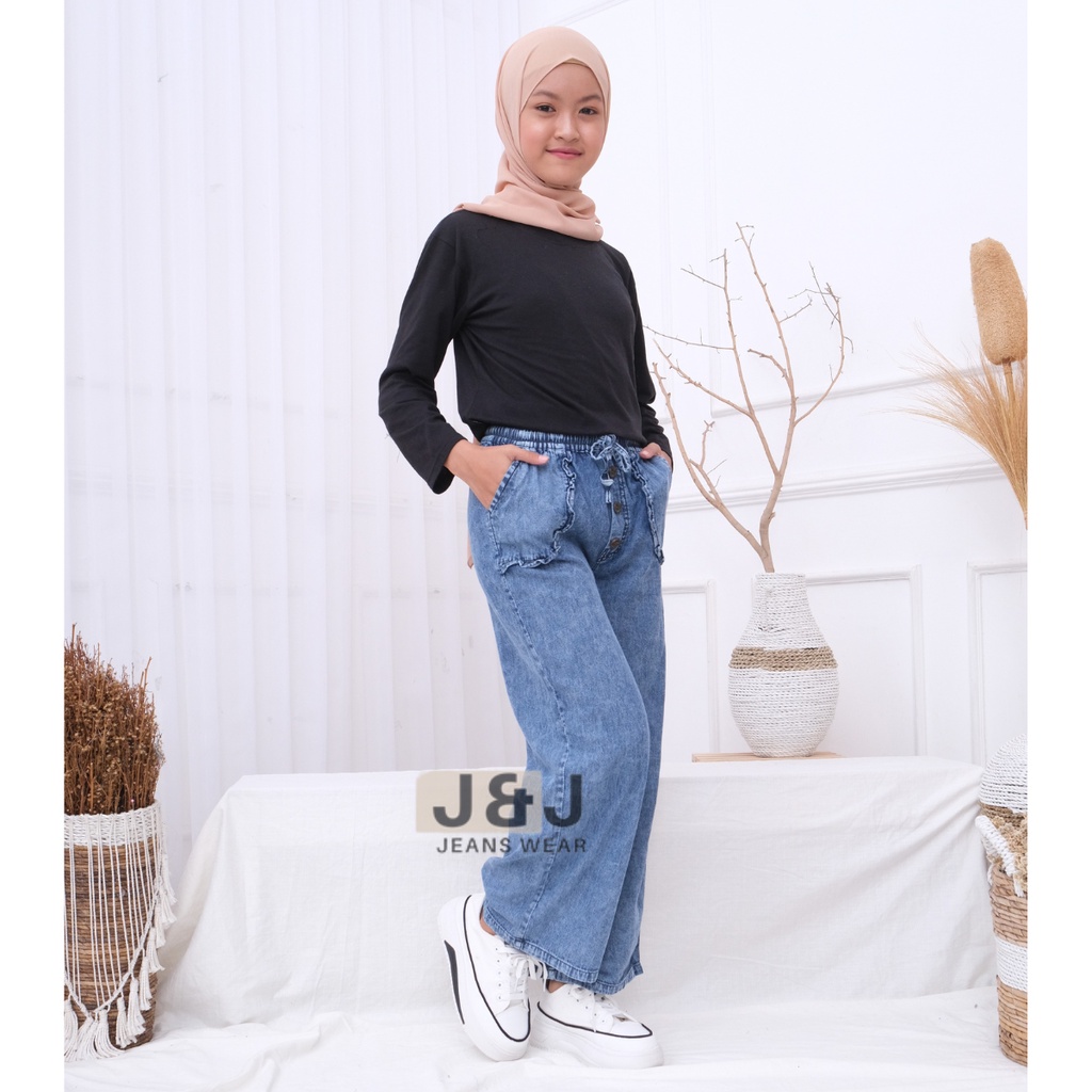 Alika Kulot Kids - Celana Kulot Jeans Anak perempuan