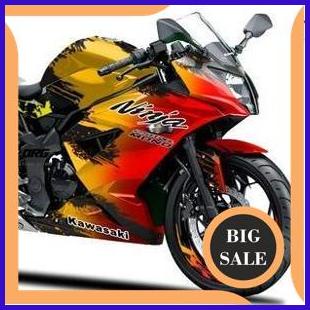 sparepart Decal stiker Ninja 250RR Mono Buto Geni HOT 140ZZ3