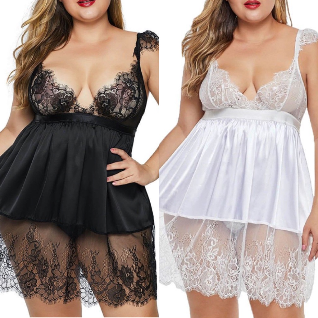 Lingerie GN5114 Lingeria sexy / Lingeria sexy big size / max ld 120cm / Baju tidur sexy transparan(T