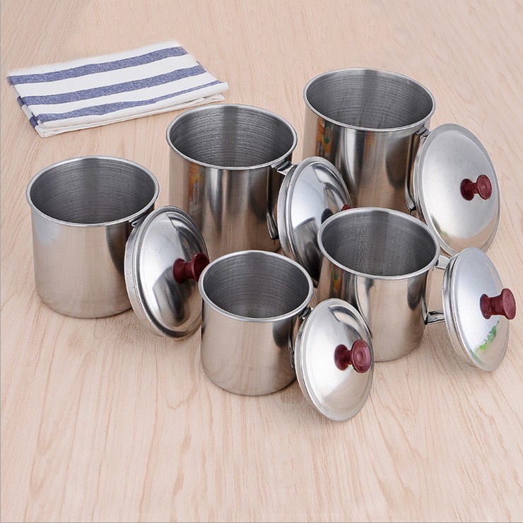 MUG STAINSLESS STEEL JUMBO - MUG DENGAN TUTUP - MUG TEA AND COFFE / CANGKIR / Gelas Stainless