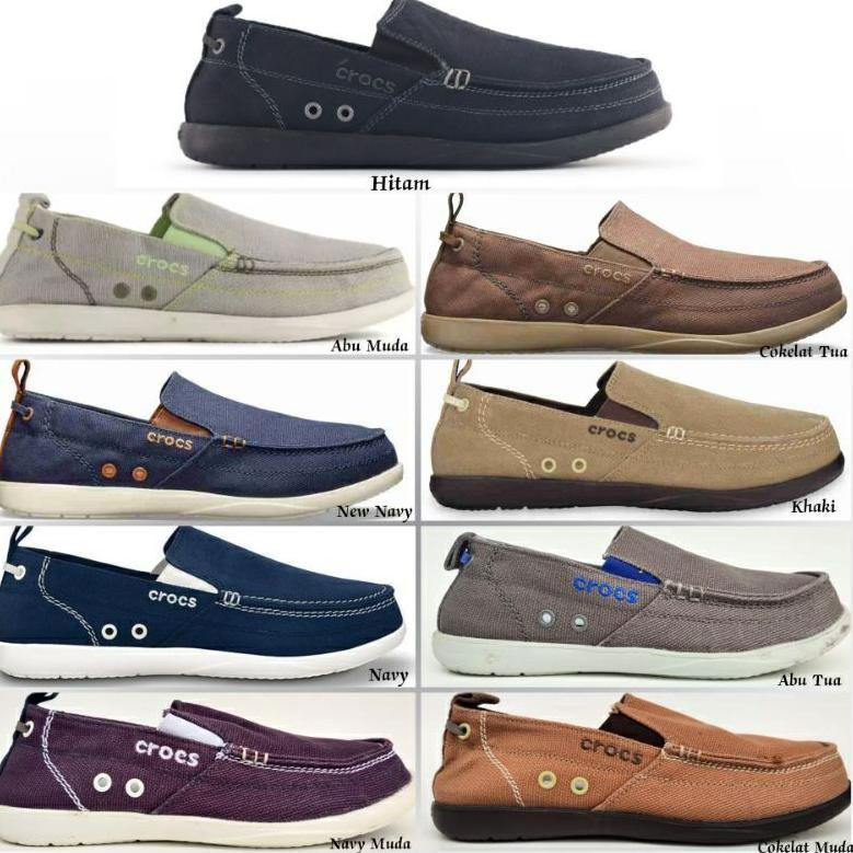 HOT P39 SEPATU PRIA CROCS WALUMAN WALUMEN WALU MEN CANVAS SHOES ょ
