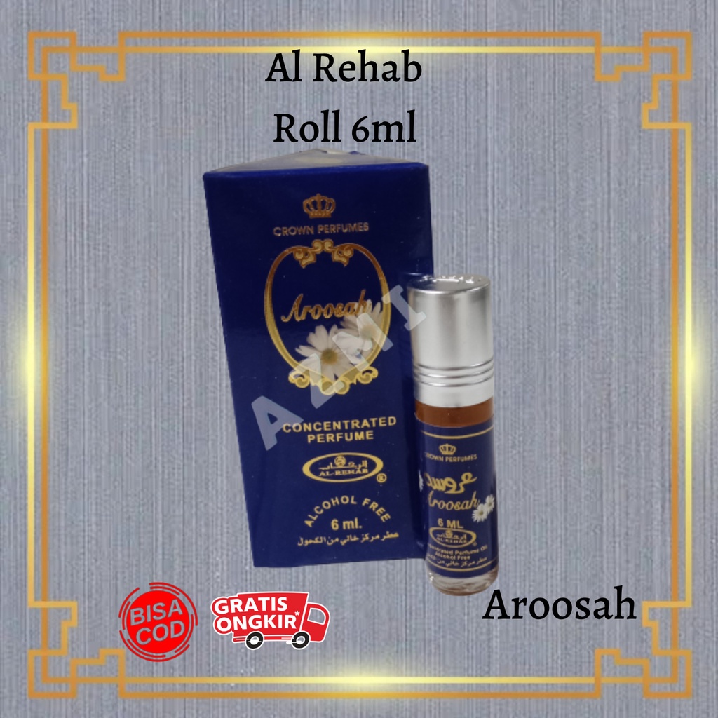 Parfum AL Rehab Aroosah ROLL 6ML Original Asli Saudi Arabia