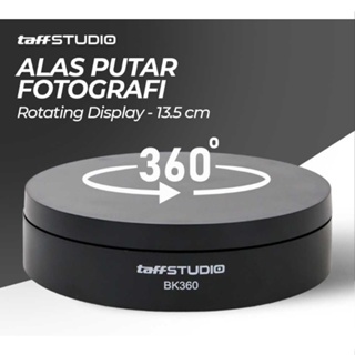 TaffSTUDIO Alas Putar Fotografi Rotating Display Stand Base 13cm BK360